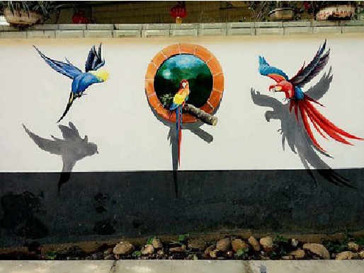 资兴视觉错位-3D墙绘设计