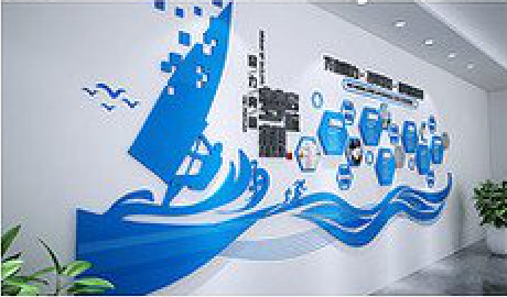 资兴海浪主题文化墙如何设计？