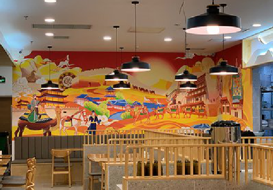 资兴商业空间彩绘介绍。