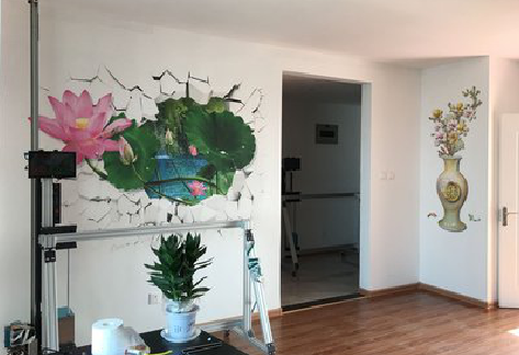 资兴墙体彩绘相比墙纸的优势。