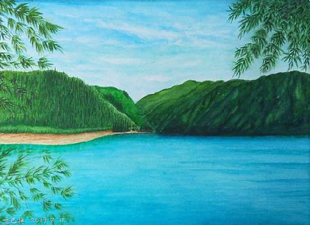 资兴在墙绘中，如何绘画绿水青山？