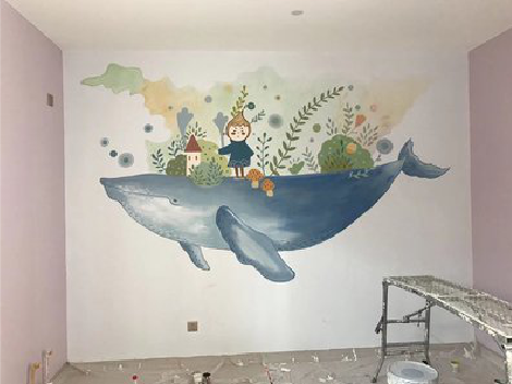 资兴手绘墙的特点及优势。